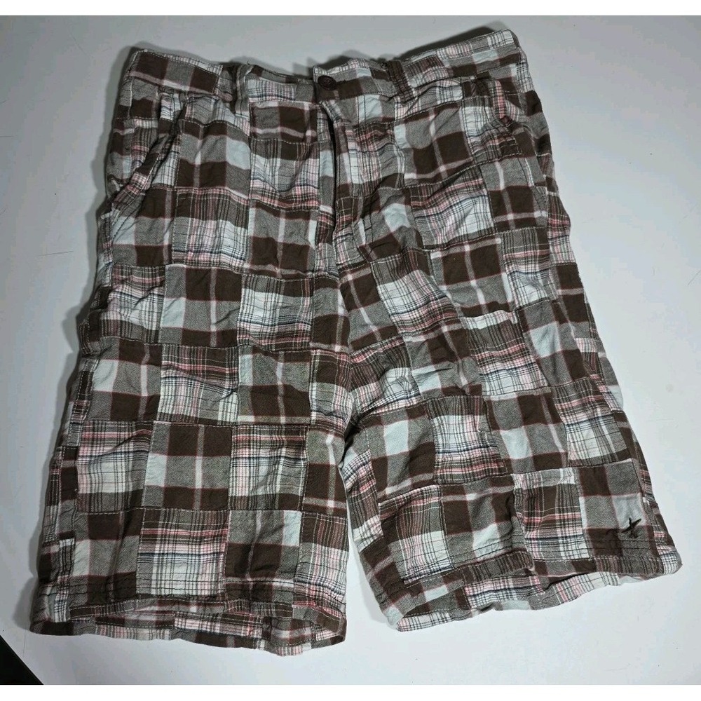 Surplus Shorts Mens Size 30 Brown Patchwork Y2K Skater Punk Surf 90's Cotton‎